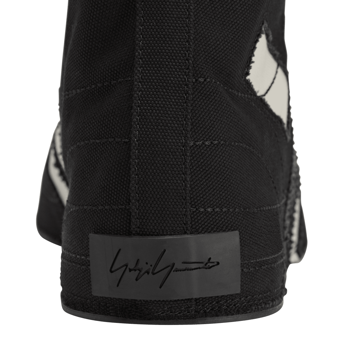 Overkicks - Adidas Y-3 Nizza Hi Black Off White Cut Out (KK3708) - detalle