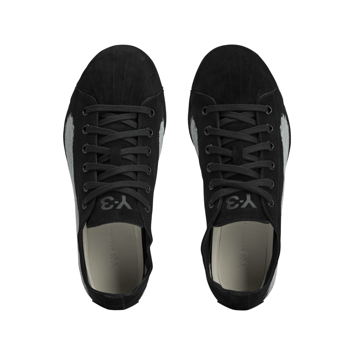 Overkicks - Adidas Y-3 Nizzastar Lo Black Off White (JR7456) - par completo