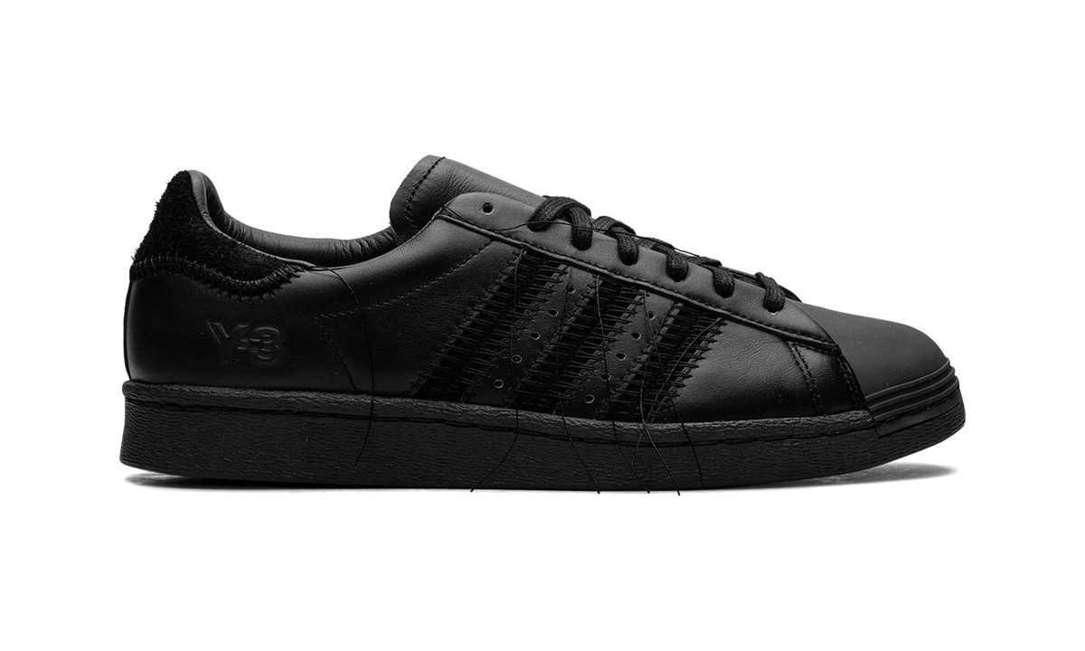 Overkicks - Adidas Y-3 Superstar Black (HP3127) - detalle talon