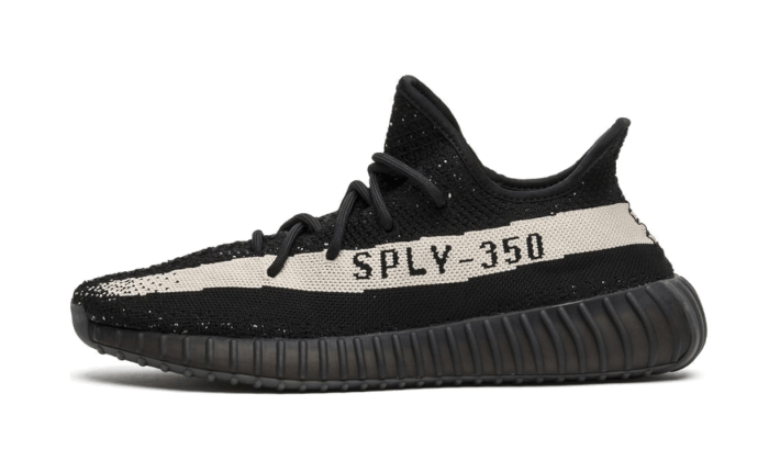 Overkicks - Adidas Yeezy Boost 350 V2 Core Black White (BY1604) - vista lateral