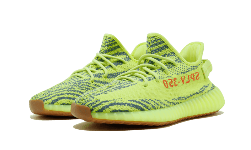 Overkicks - Adidas Yeezy Boost 350 V2 Semi Frozen Yellow (B37572) - vista trasera