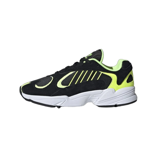 Overkicks - Adidas Yung-1 Core Black Hi Res Yellow (EE5317) - vista lateral