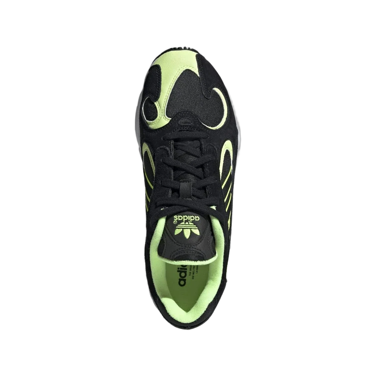 Overkicks - Adidas Yung-1 Core Black Hi Res Yellow (EE5317) - vista trasera