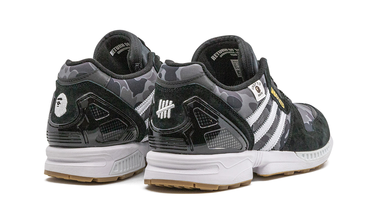Overkicks - Adidas ZX 8000 Bape Undefeated Black (FY8852) - par completo