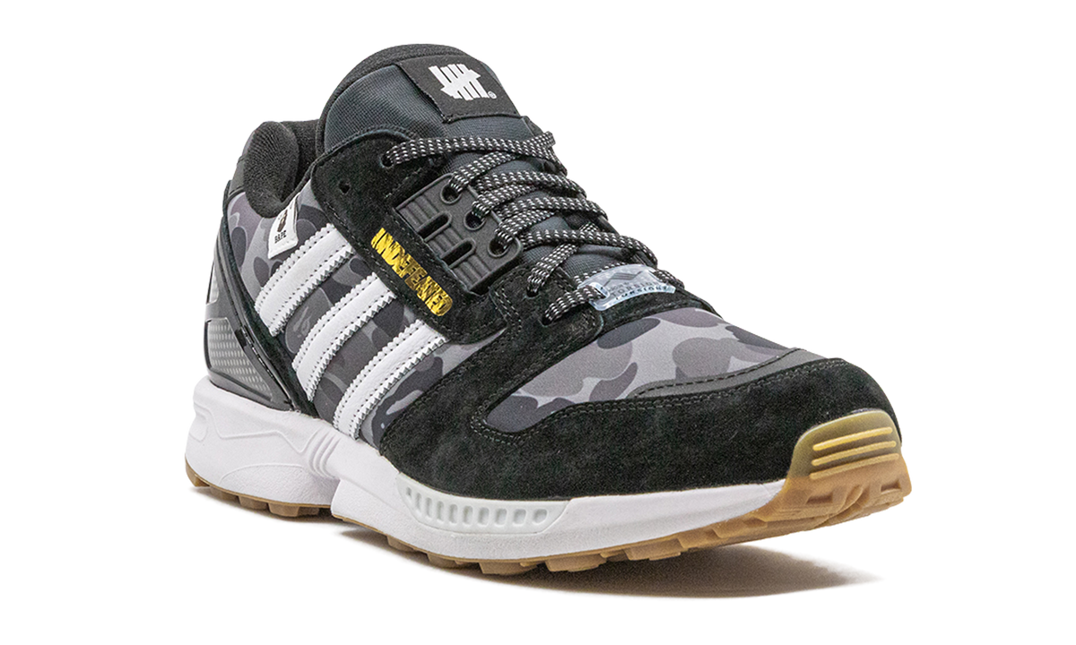 Overkicks - Adidas ZX 8000 Bape Undefeated Black (FY8852) - detalle lateral interior