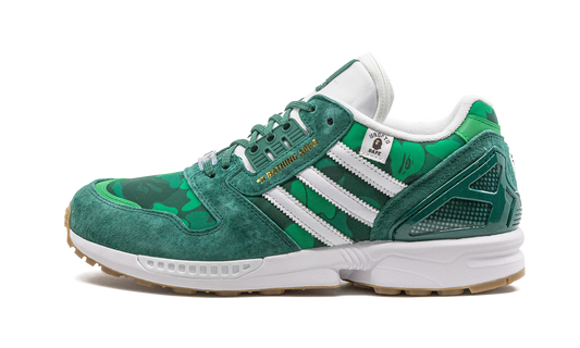 Overkicks - Adidas ZX 8000 Bape Undefeated Green (FY8851) - vista lateral