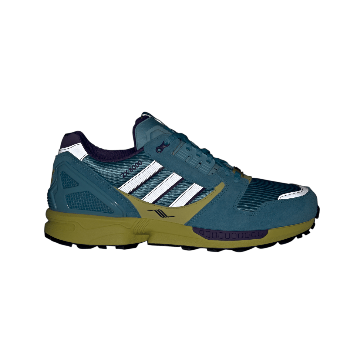 Overkicks - Adidas ZX 8000 Consortium Blue Glow Unity Purple (JQ6739) - par completo