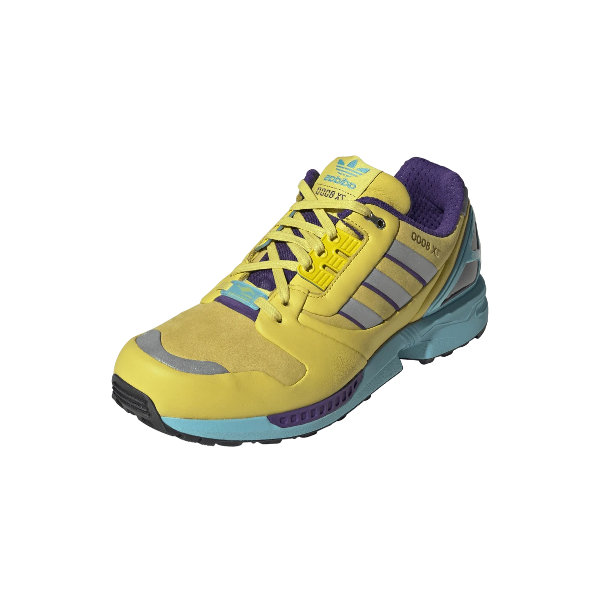 Overkicks - Adidas ZX 8000 Consortium Yellow Blue Glow (JQ4359) - vista trasera