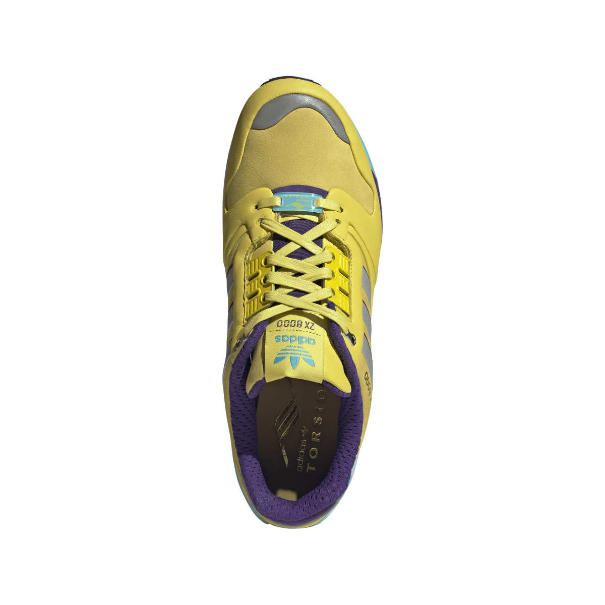 Overkicks - Adidas ZX 8000 Consortium Yellow Blue Glow (JQ4359) - detalle suela