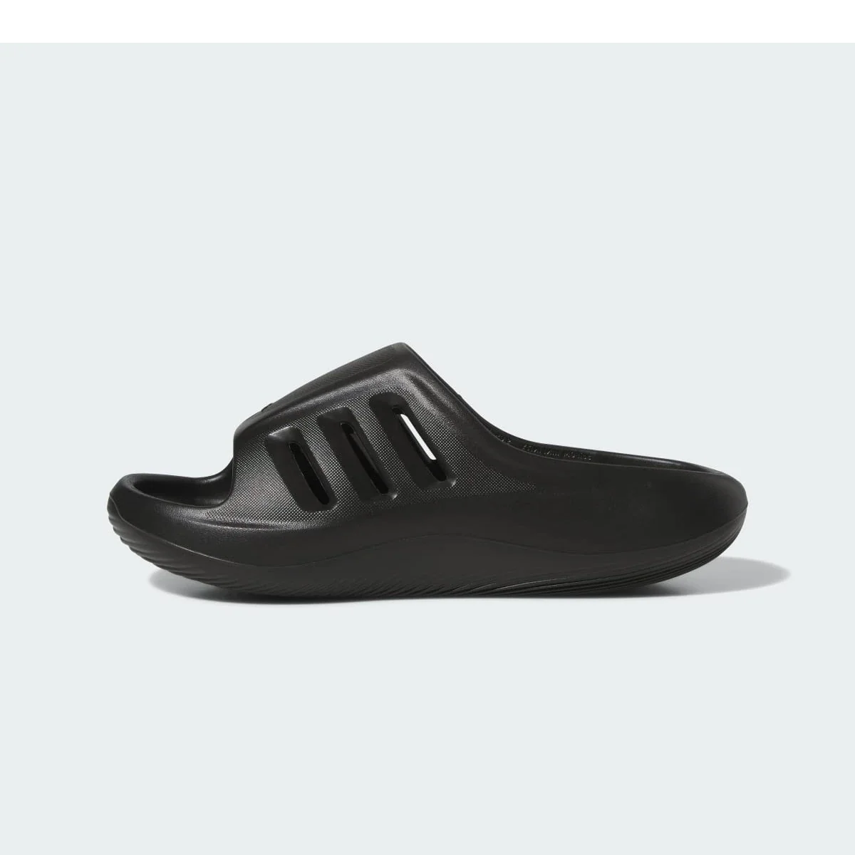 Overkicks - Adidas adiFOM IIInfinity Slide Triple Black (JI0397) - vista lateral