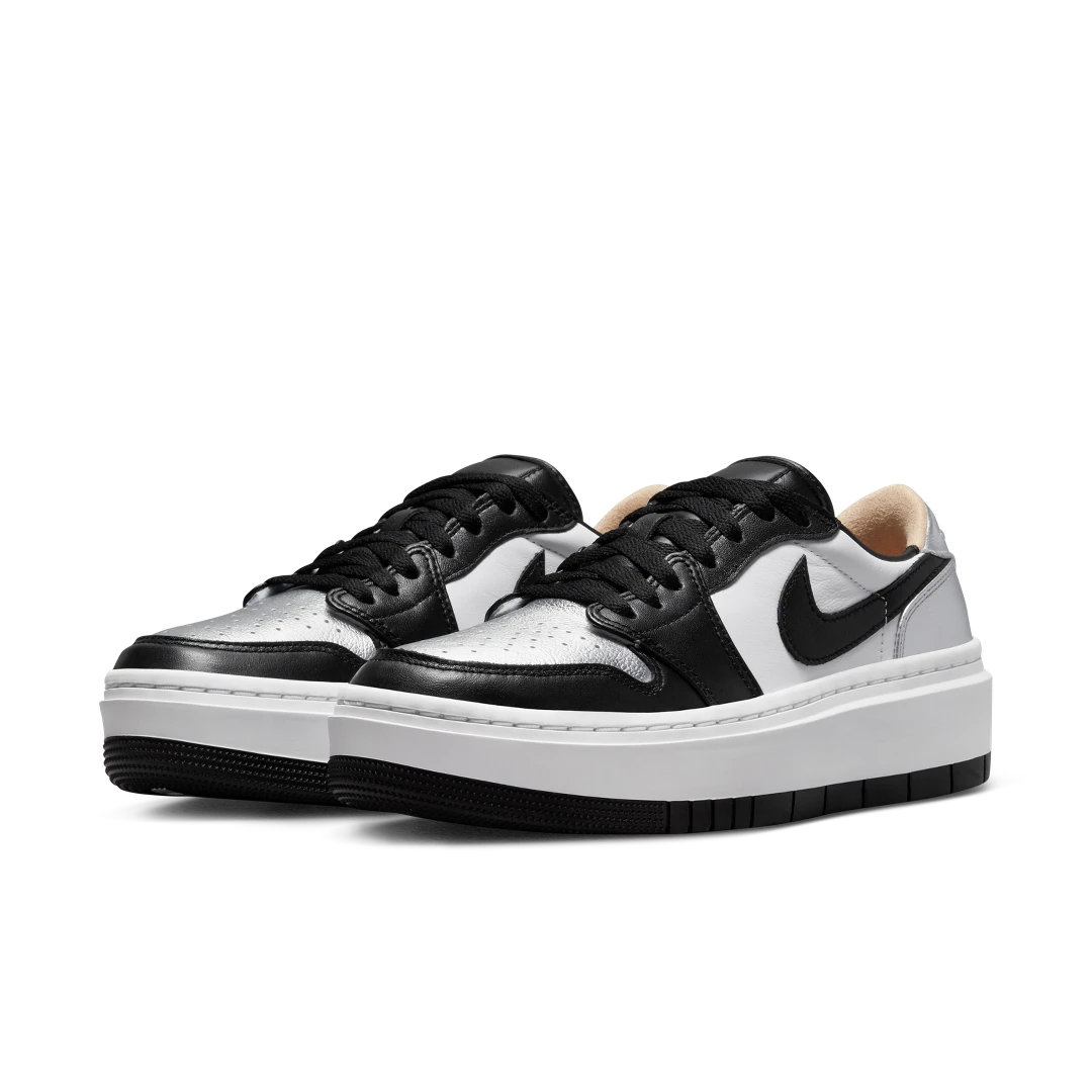 Overkicks - Air Jordan 1 Elevate Low SE Silver Toe (DQ8561-001) - vista trasera