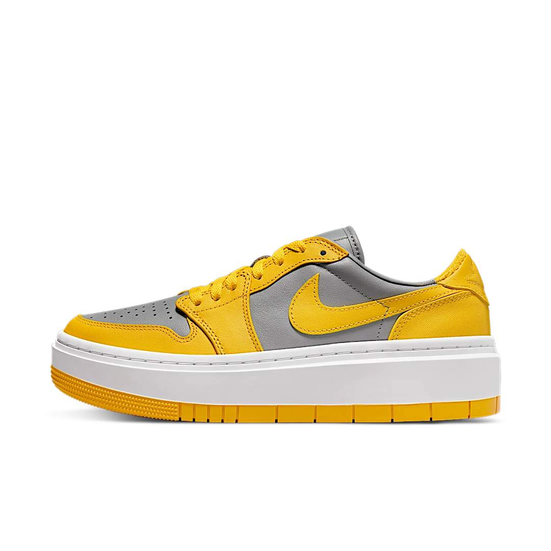 Overkicks - Air Jordan 1 Elevate Low Varsity Maize Cement (DH7004-017) - vista lateral