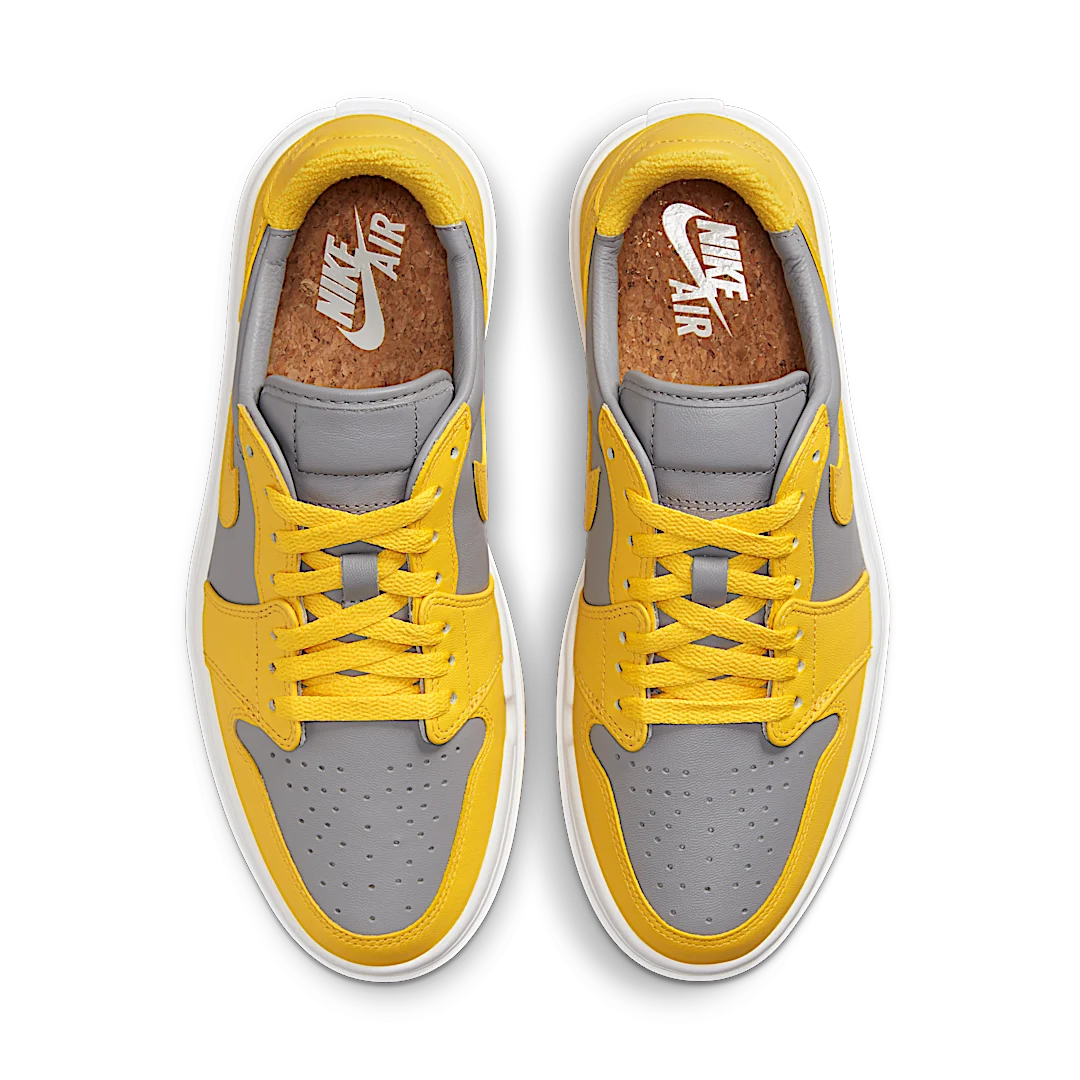 Overkicks - Air Jordan 1 Elevate Low Varsity Maize Cement (DH7004-017) - par completo