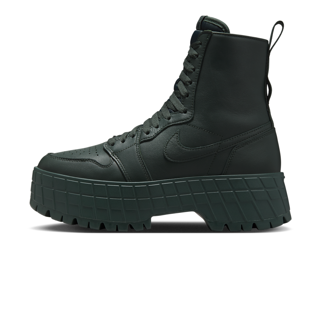 Overkicks - Air Jordan 1 High Brooklyn Dark Spruce Green (FJ5737-300) - vista lateral
