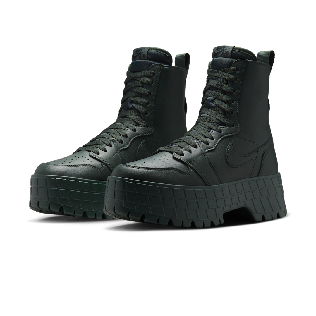 Overkicks - Air Jordan 1 High Brooklyn Dark Spruce Green (FJ5737-300) - vista trasera