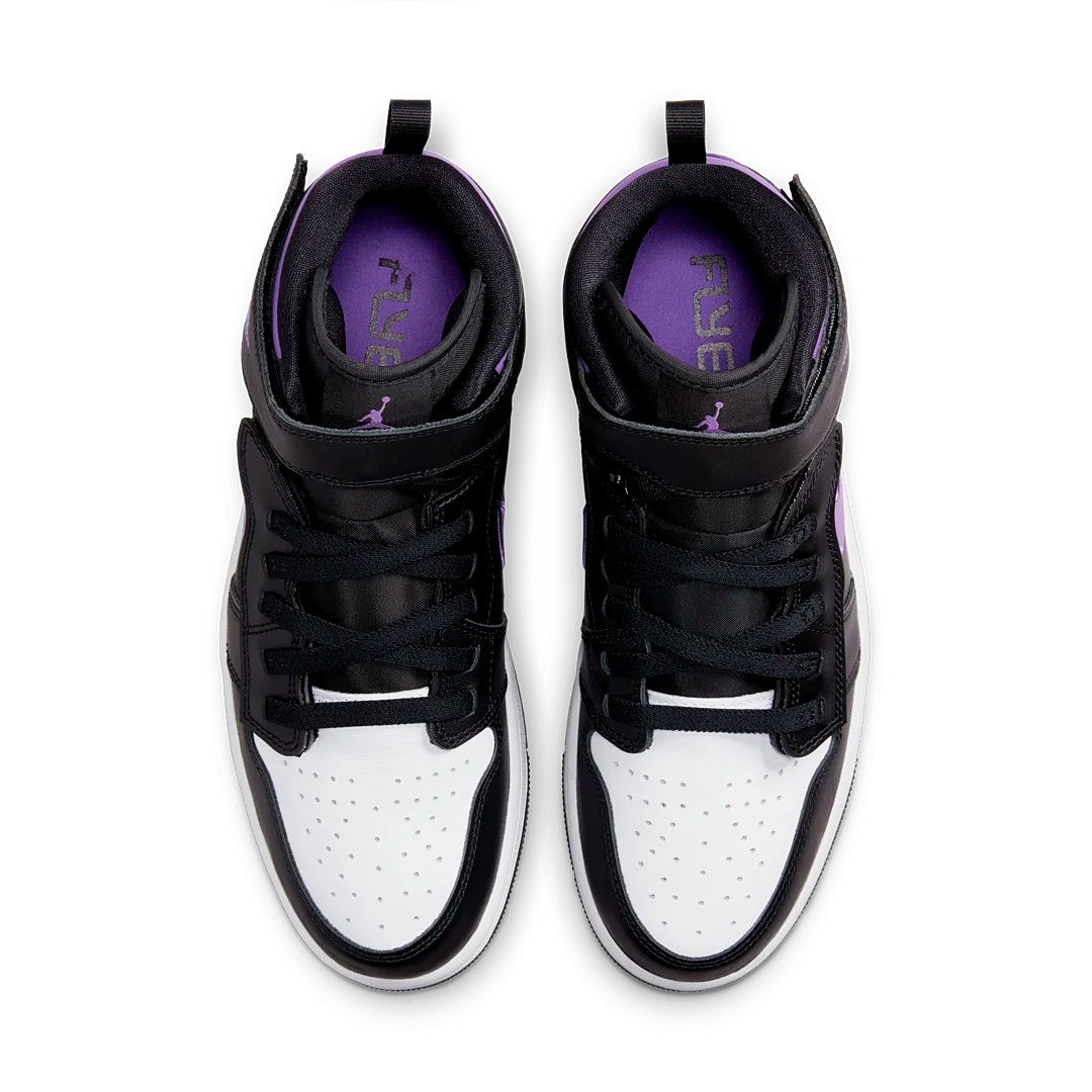 Overkicks - Air Jordan 1 High FlyEase Black Bright Violet (CQ3835-051) - par completo
