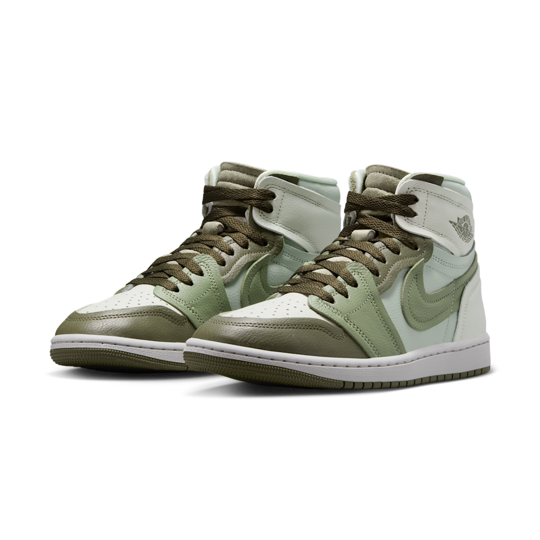 Overkicks - Air Jordan 1 High Method of Make Medium Olive (FB9891-201) - vista trasera