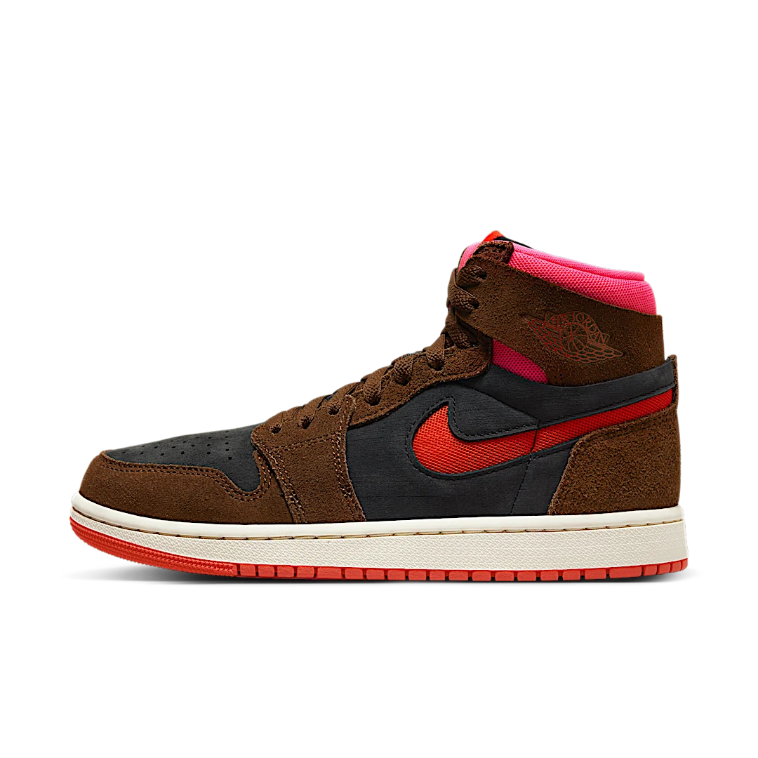 Overkicks - Air Jordan 1 High Zoom Air CMFT 2 Cacao Wow Picante Red (DV1305-206) - vista lateral