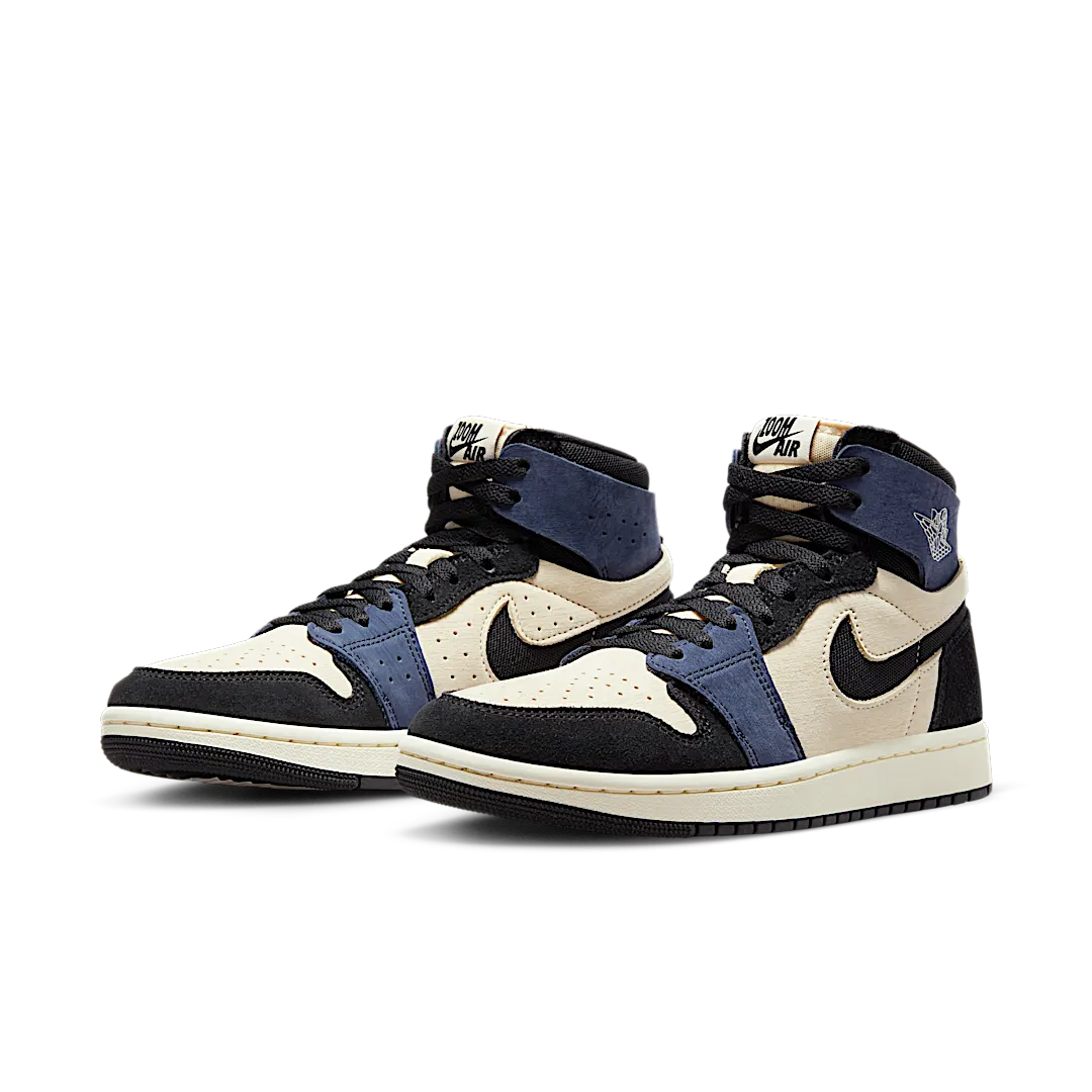 Overkicks - Air Jordan 1 High Zoom Air CMFT 2 Muslin Blackened Blue (DV1305-104) - vista trasera