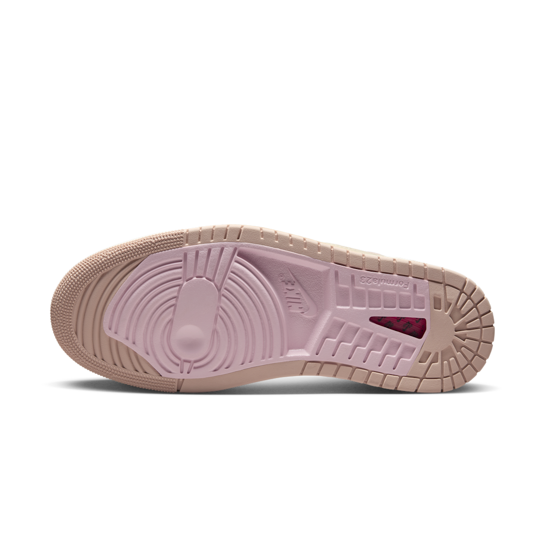 Overkicks - Air Jordan 1 High Zoom Air CMFT 2 Muslin Plum Chalk (DV1305-100) - detalle suela
