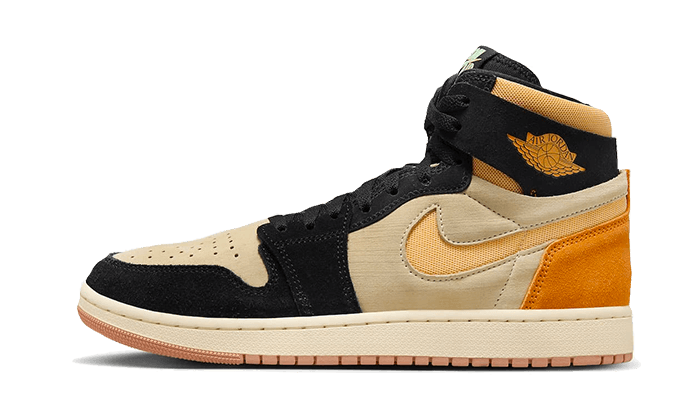 Overkicks - Air Jordan 1 High Zoom Air CMFT 2 Muslin Vivid Orange (DV1307-100) - vista lateral