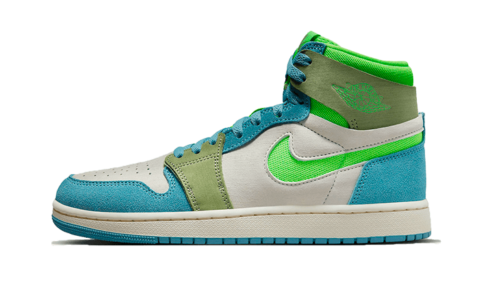 Overkicks - Air Jordan 1 High Zoom Air CMFT 2 University Blue Volt (DV1305-433) - vista lateral