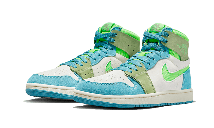 Overkicks - Air Jordan 1 High Zoom Air CMFT 2 University Blue Volt (DV1305-433) - vista trasera