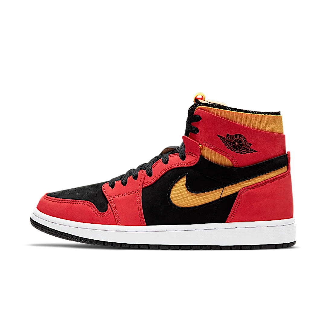 Overkicks - Air Jordan 1 High Zoom Air CMFT Black Chile Red (CT0978-006) - vista lateral