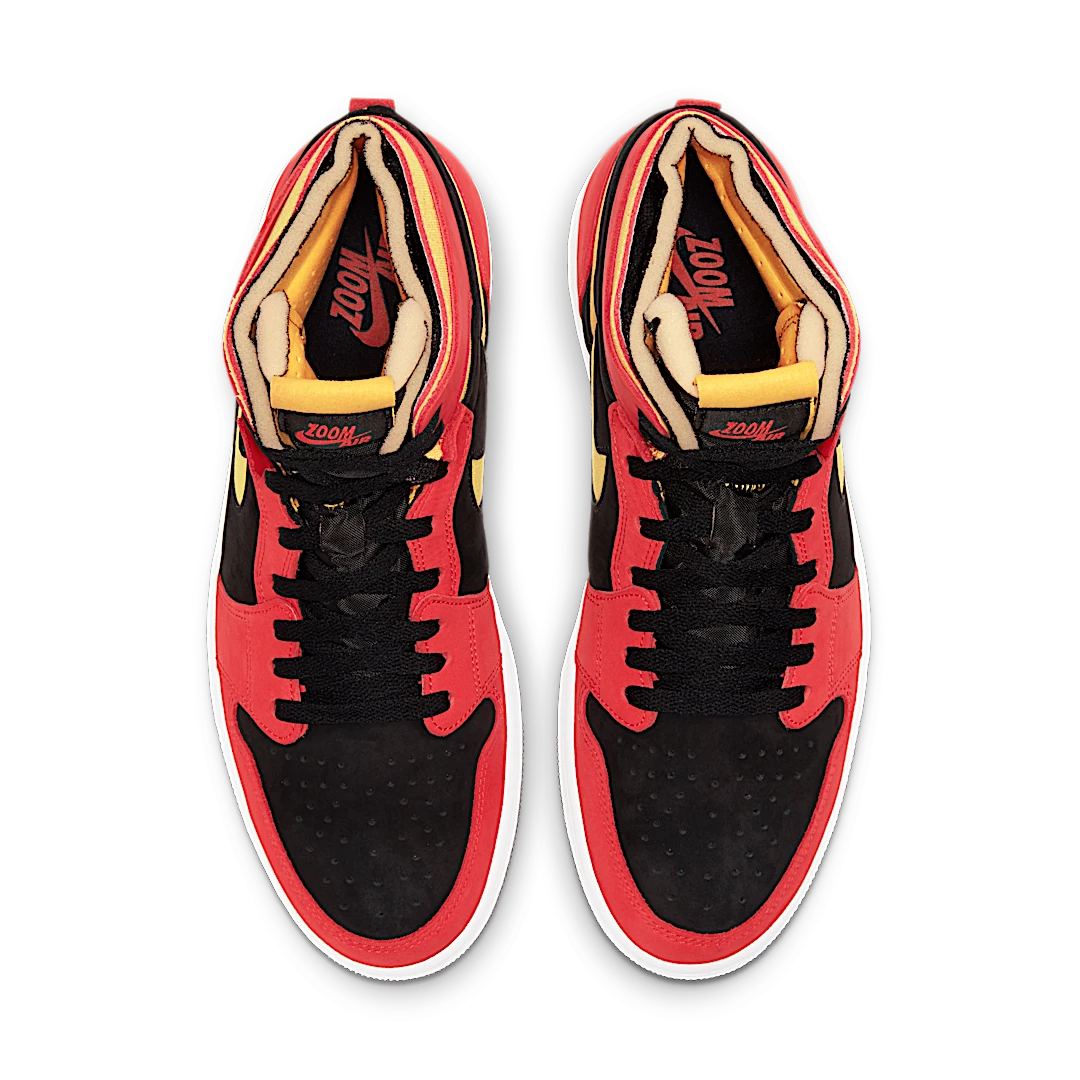 Overkicks - Air Jordan 1 High Zoom Air CMFT Black Chile Red (CT0978-006) - par completo