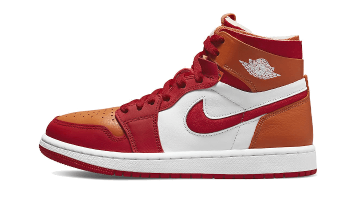 Overkicks - Air Jordan 1 High Zoom Air CMFT Fire Red Hot Curry (CT0979-603) - vista lateral