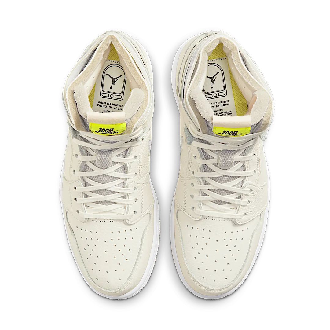 Overkicks - Air Jordan 1 High Zoom Air CMFT Pearl White (CT0979-107) - par completo