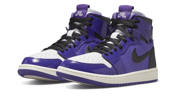 Overkicks - Air Jordan 1 High Zoom Air CMFT Purple Patent (CT0979-505) - vista trasera