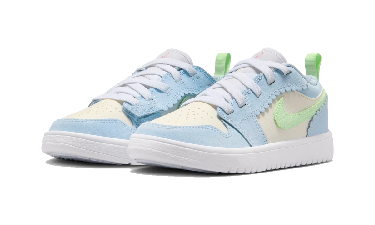 Overkicks - Air Jordan 1 Low ALT SE Half Blue Sail Vapor Green (PS) (IB7117-403) - imagen 2