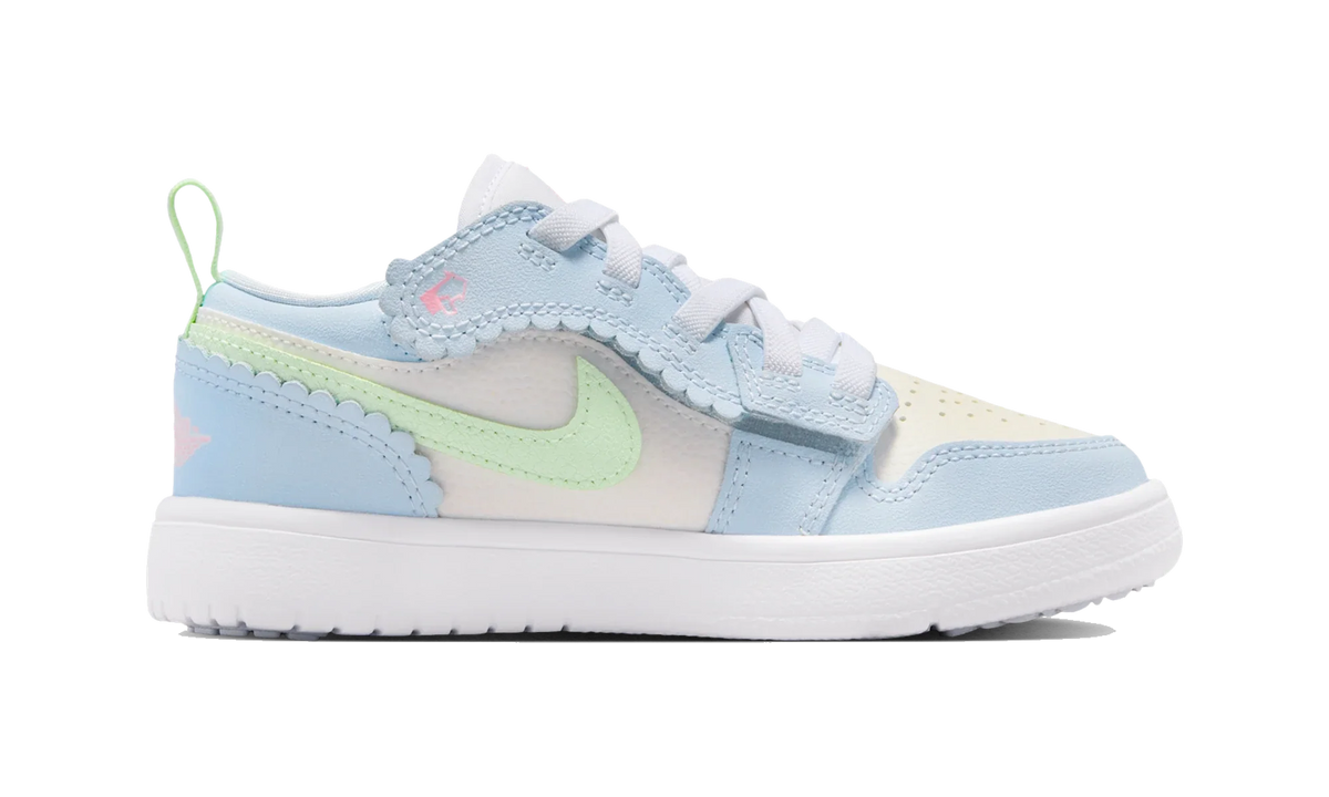 Overkicks - Air Jordan 1 Low ALT SE Half Blue Sail Vapor Green (PS) (IB7117-403) - imagen 4