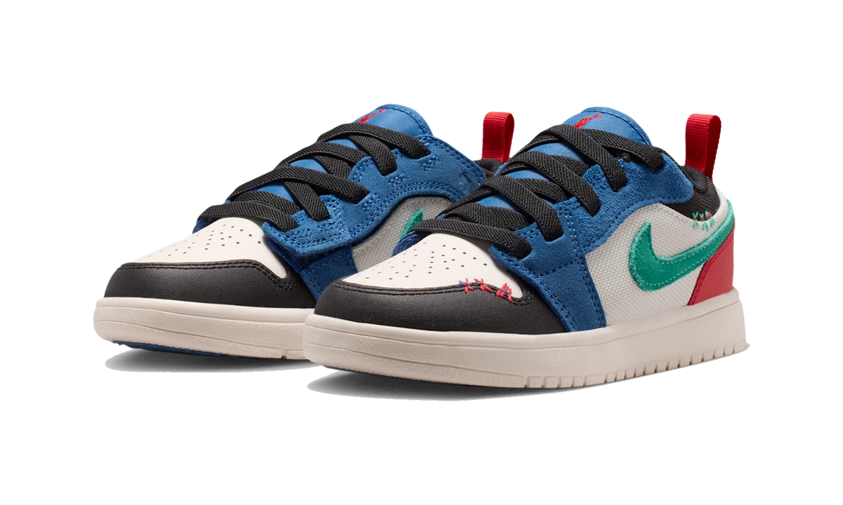 Overkicks - Air Jordan 1 Low ALT SE True Blue Red Kinetic Green (PS) (IO2054-401) - imagen 2