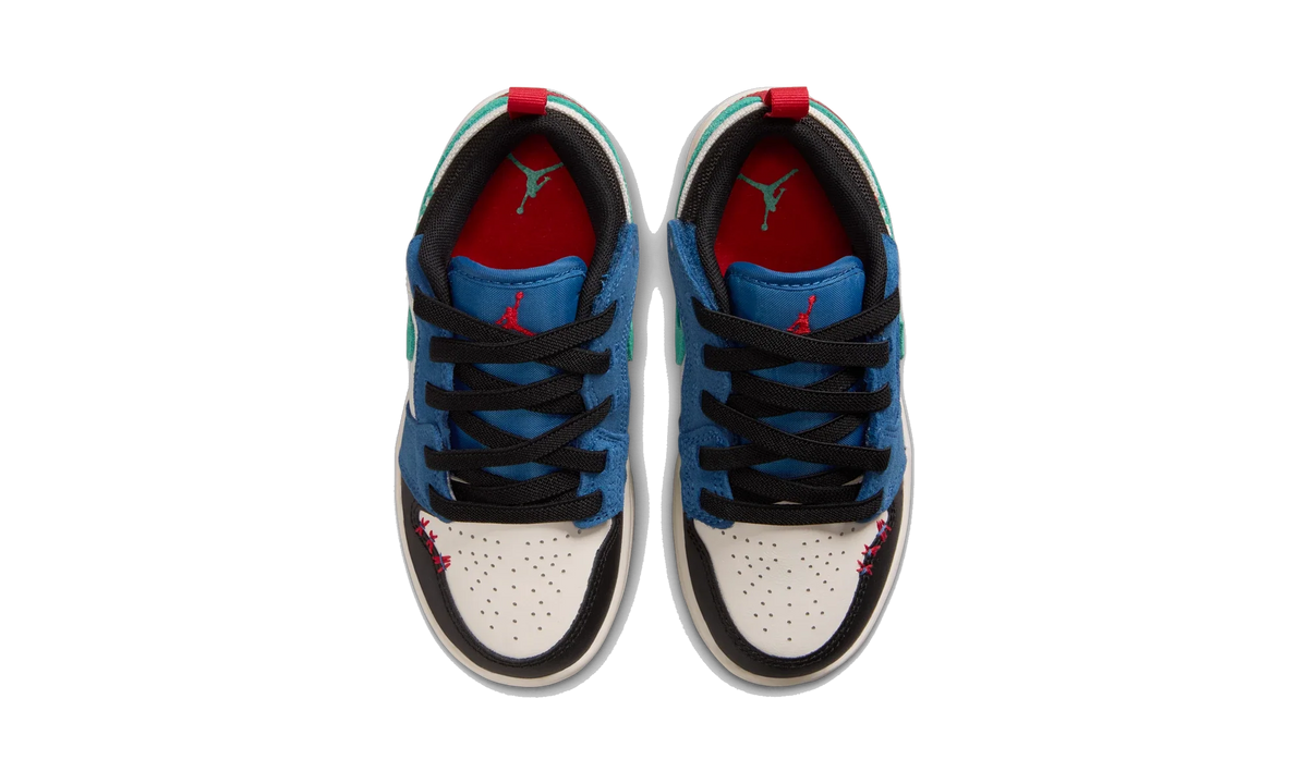 Overkicks - Air Jordan 1 Low ALT SE True Blue Red Kinetic Green (PS) (IO2054-401) - imagen 5
