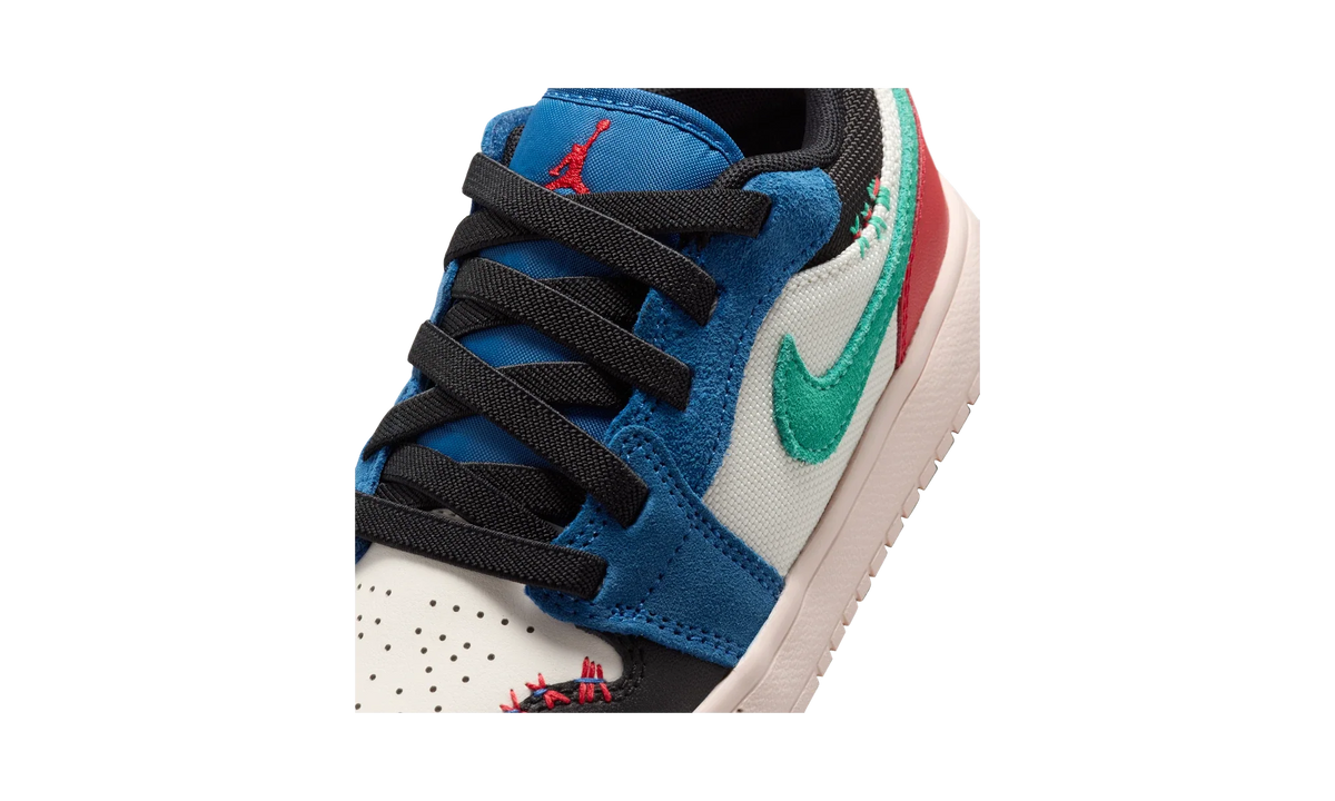 Overkicks - Air Jordan 1 Low ALT SE True Blue Red Kinetic Green (PS) (IO2054-401) - imagen 7