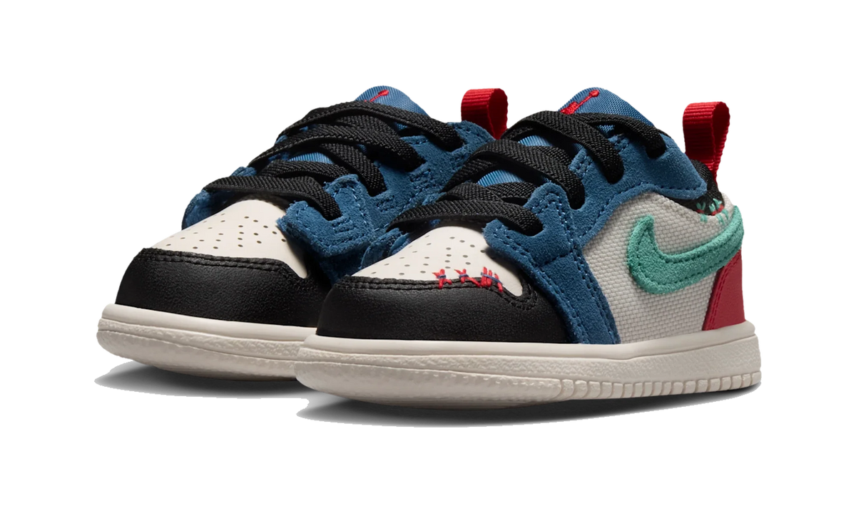 Overkicks - Air Jordan 1 Low ALT SE True Blue Red Kinetic Green (TD) (IO2064-401) - imagen 2