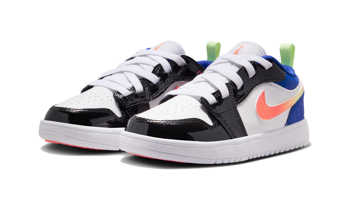 Overkicks - Air Jordan 1 Low ALT SE White Black Royal Bright Mango (PS) (II1250-100) - imagen 2