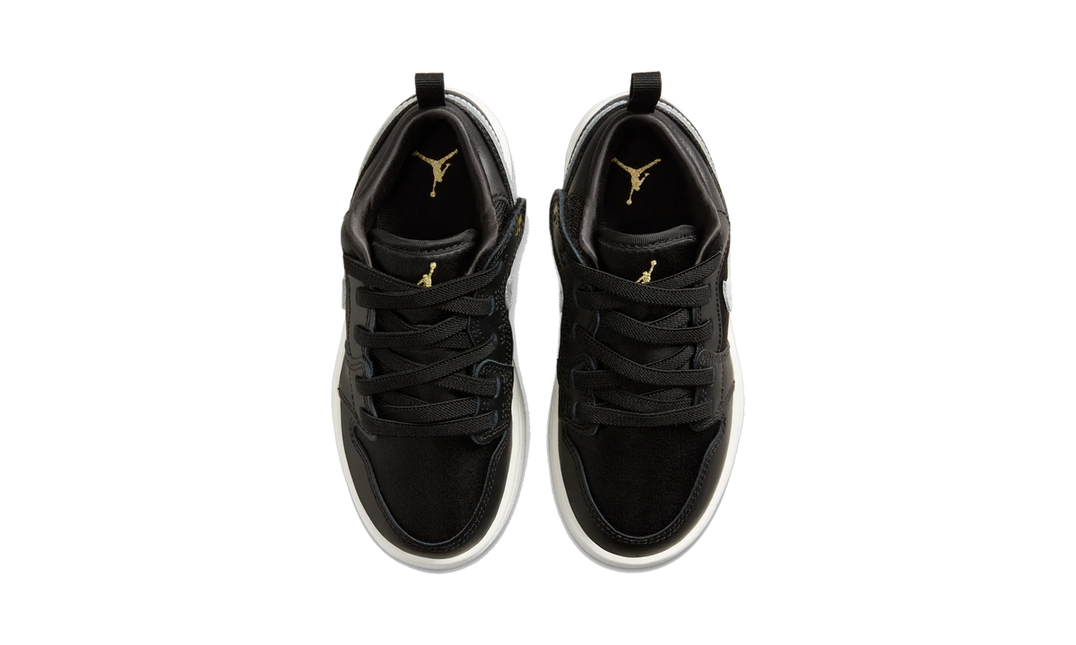 Overkicks - Air Jordan 1 Low Alt SE Black Silver Sail Gold (PS) (FZ3920-001) - imagen 5