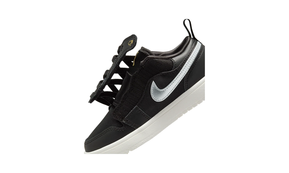 Overkicks - Air Jordan 1 Low Alt SE Black Silver Sail Gold (PS) (FZ3920-001) - imagen 9