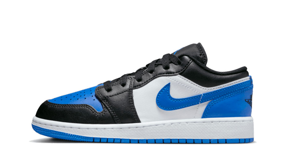 Overkicks - Air Jordan 1 Low Alternate Royal Toe (553558-140) - vista lateral