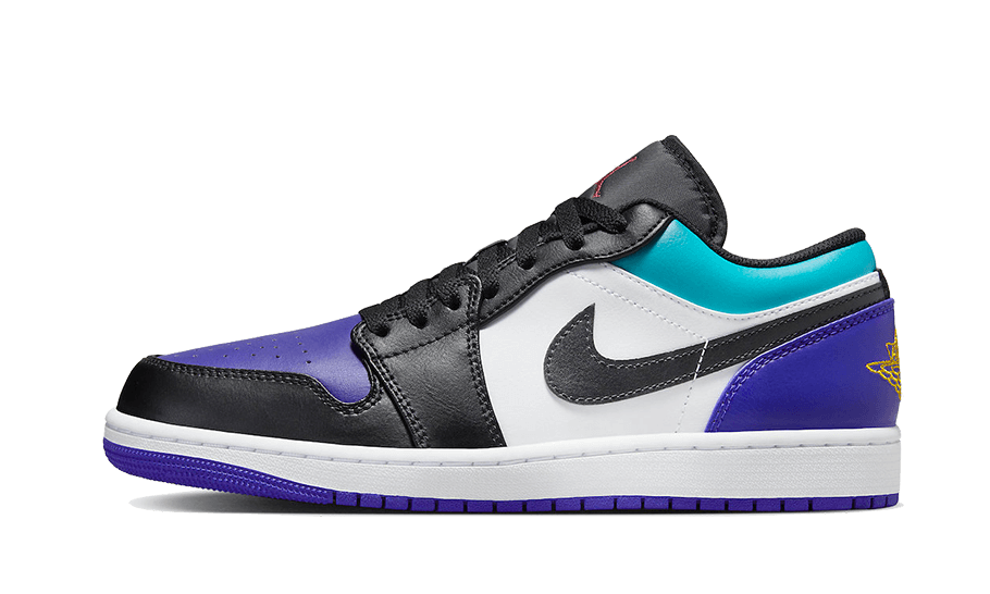 Overkicks - Air Jordan 1 Low Aqua (553558-154) - vista lateral