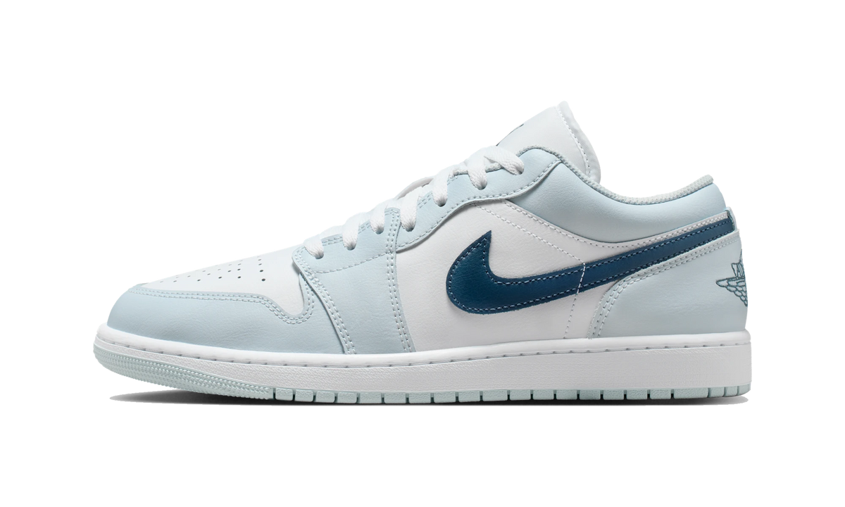 Overkicks - Air Jordan 1 Low Aura Squadron Blue (553558-400) - vista lateral