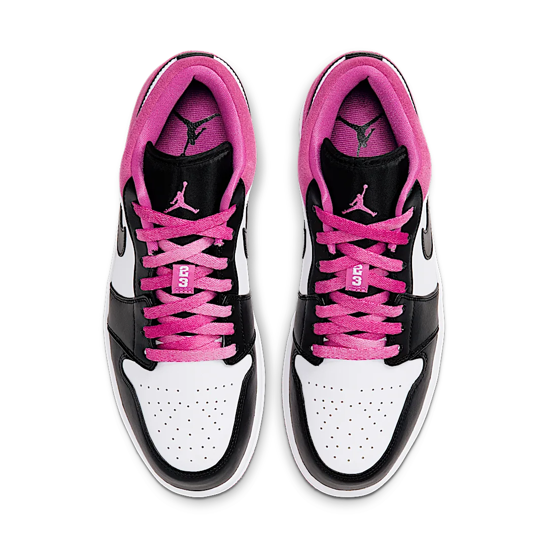Overkicks - Air Jordan 1 Low Black Active Fuchsia (CK3022-005) - par completo