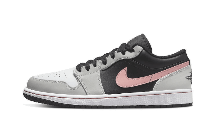 Overkicks - Air Jordan 1 Low Black Grey Pink (553558-062) - vista lateral