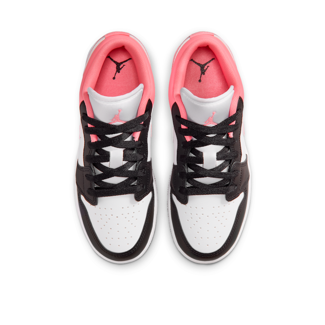 Overkicks - Air Jordan 1 Low Black Pink Gaze (553560-025) - par completo
