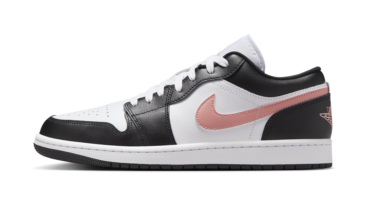 Overkicks - Air Jordan 1 Low Black Rust Pink (553558-165) - vista lateral