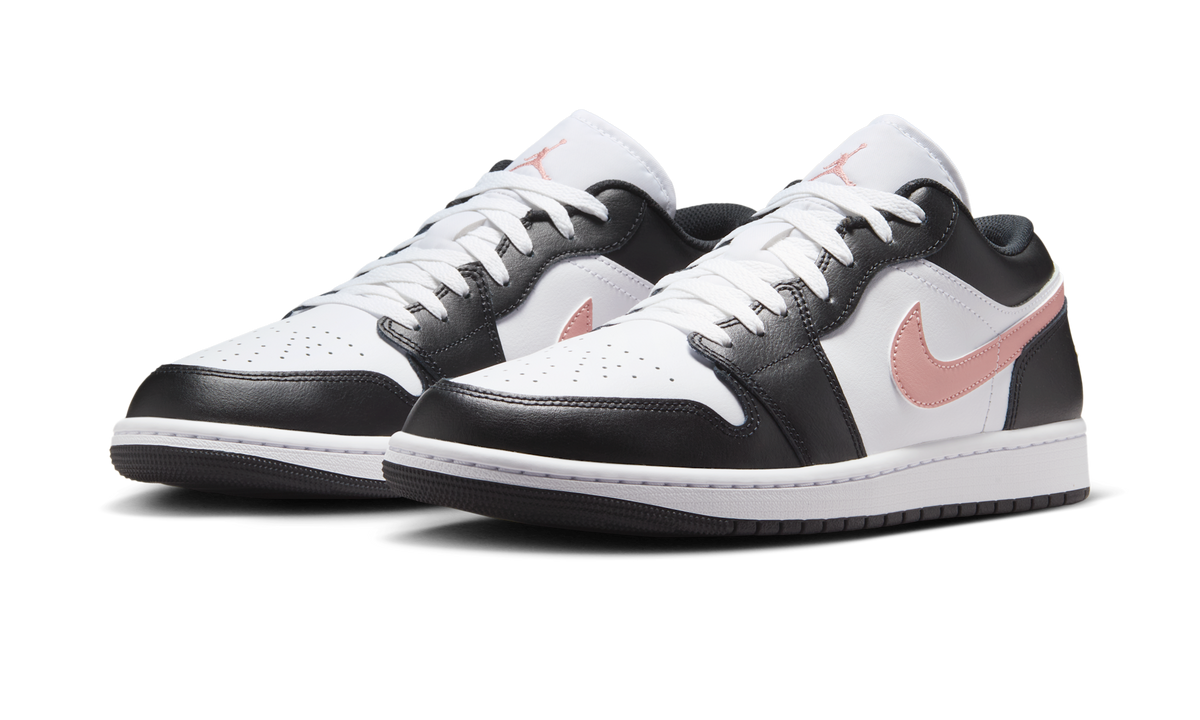 Overkicks - Air Jordan 1 Low Black Rust Pink (553558-165) - vista trasera