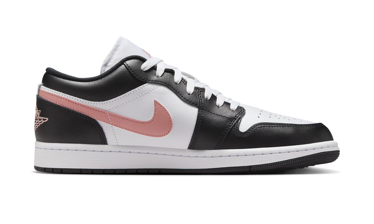 Overkicks - Air Jordan 1 Low Black Rust Pink (553558-165) - detalle suela